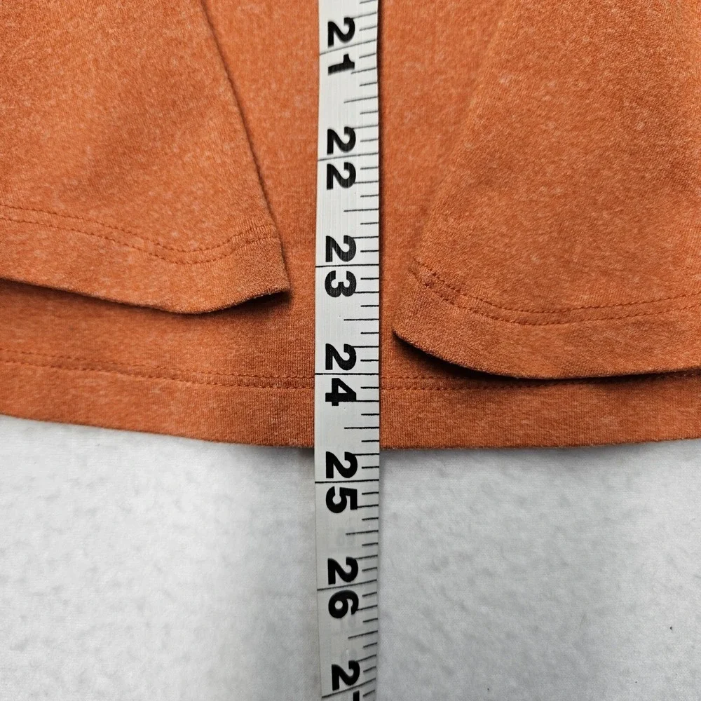 Nike Dry Fit Element Womens 1/4 Zip Shirt Orange Size Med